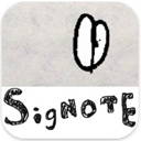 手書きのメッセージやイラストを挿入した味のある写真を作成できる Signote