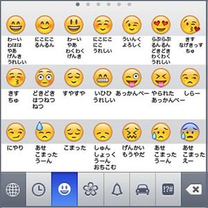 Iphoneの絵文字を変換できるキーワードの一覧表