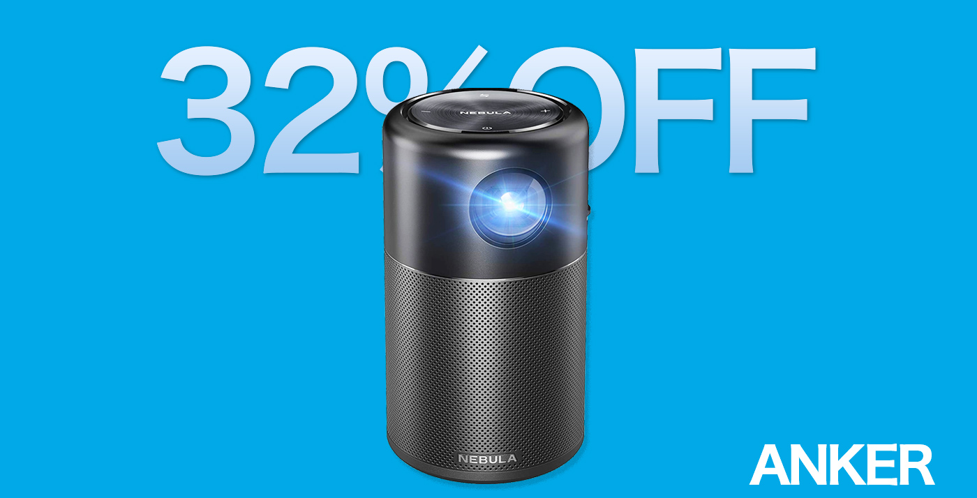 32%OFF】モバイルプロジェクター「Anker Nebula Capsule Pro」がタイムセール中