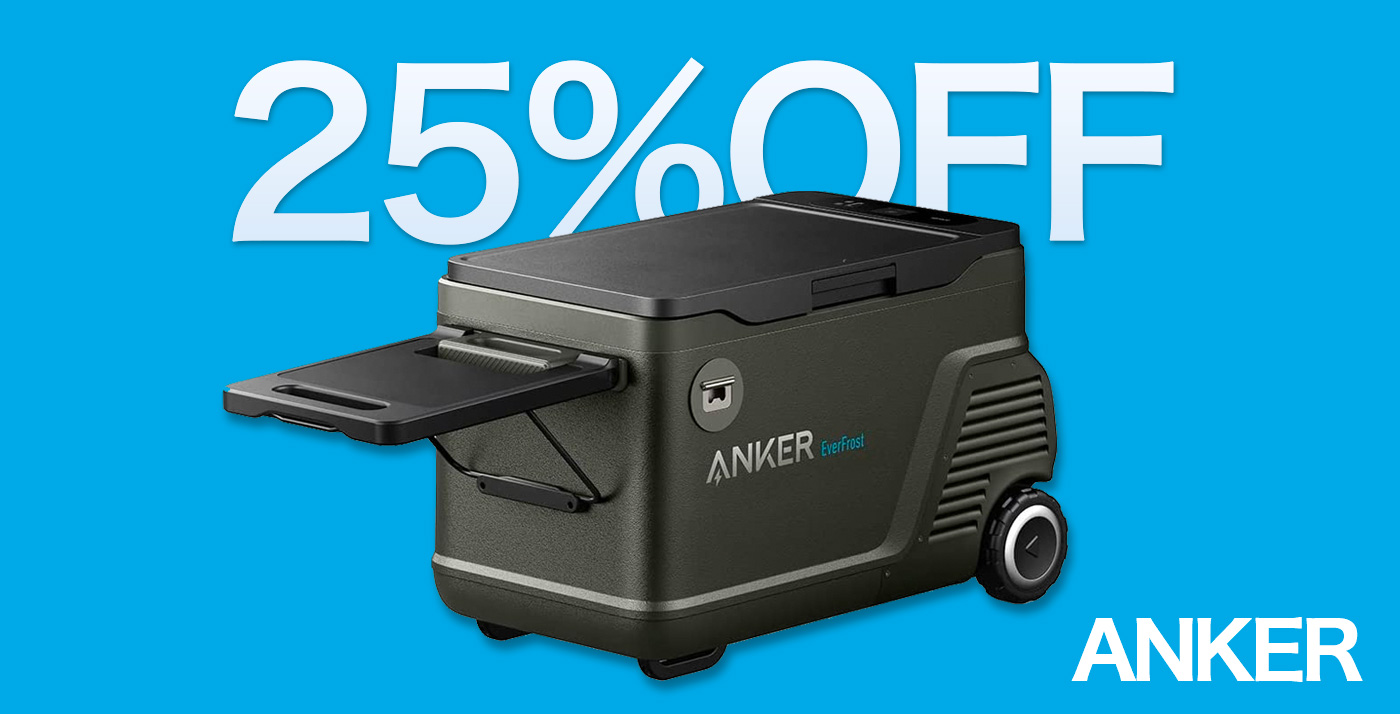 25%OFF】バッテリー搭載ポータブル冷蔵庫「Anker EverFrost Powered