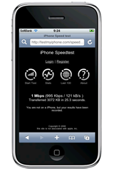 iPhone Speedtest