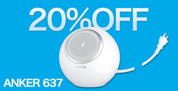 20%OFF】マグネット式充電ステーション「Anker 637 Magnetic Charging